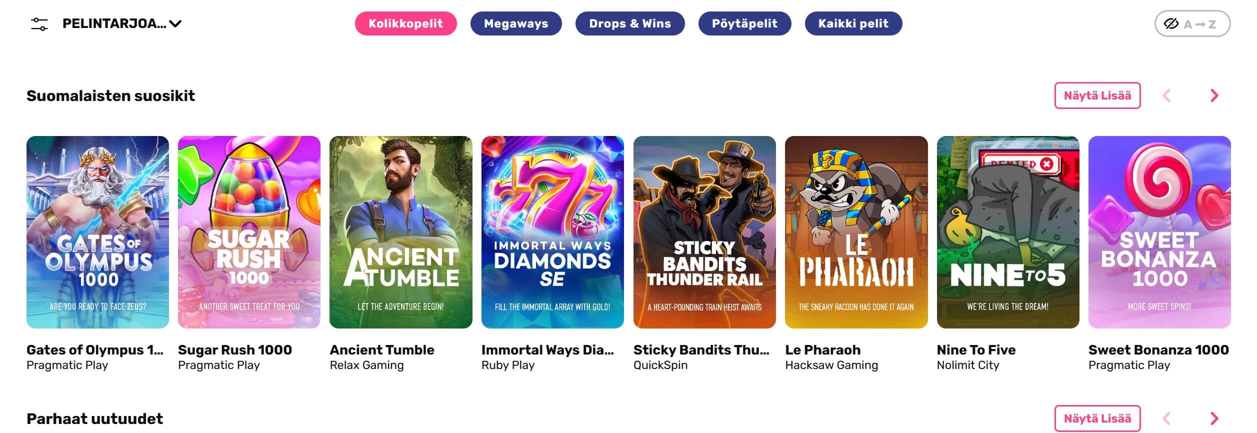 Vauhdikas Casino pelit